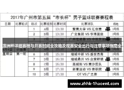 澳洲杯详细赛程与开赛时间全攻略及观赛安全出行与注意事项指南全 澳洲杯详细赛程与开赛时间全攻略及观赛安全出行与注意事项指南全